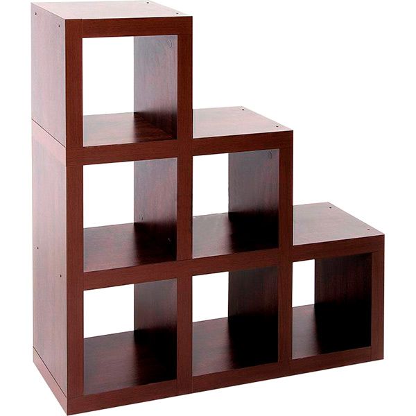 Модульная система Inteo Кубус Микс 3x3 HDF 1082x300x1082 мм венге