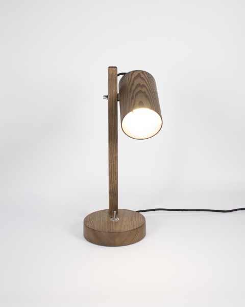 Настольная лампа декоративная Iterna 1xE14 дерево темное LW048 