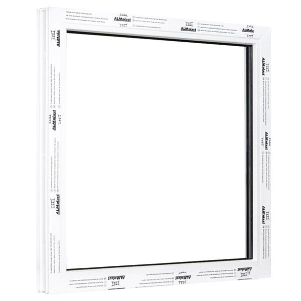 Окно глухое ALMplast 60 600x600 мм без открывания