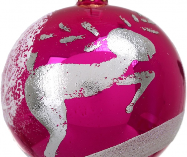 Шар новогодний мульти d 80 мм в ассортименте