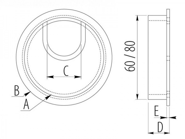 Заглушка для проводов 1 шт. сатин DC