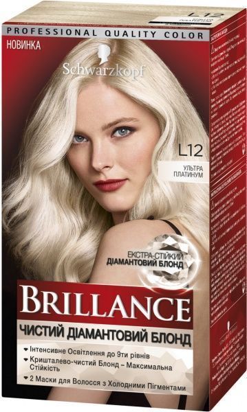 Крем-фарба для волосся Brillance Brillance l12 ультра платинум 165 мл