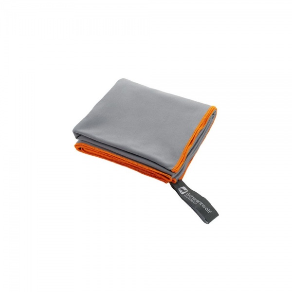 Рушник спортивний з міркофібри MALAREN 65x140 см сірий Schwarzwolf 