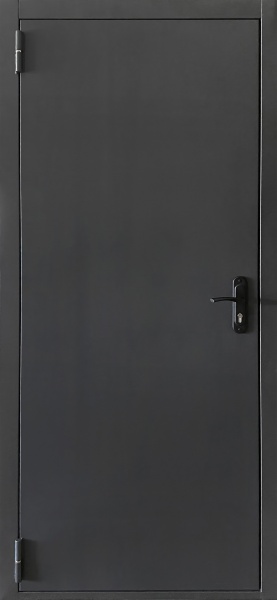 Двері вхідні Двері БЦ Техно чорний 2050х860 мм праві
