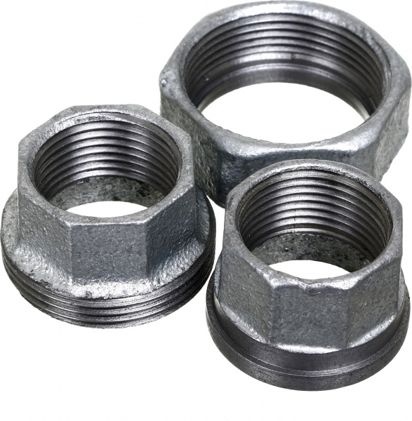 Американка ВВ Atusa збірка оцинкована O1/2 під прокладку Berg Montana білий чавун (33025003)