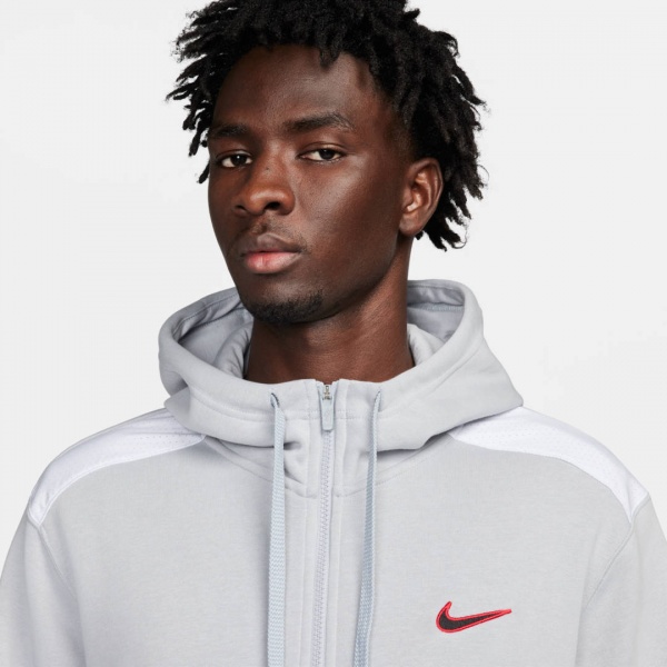 Джемпер Nike M NSW SP FLC FZ HOODIE BB FQ8819-012 р.S сірий
