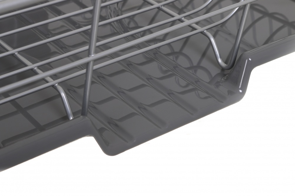 Сушилка для посуды Flamberg 480x300x100 мм настольная из стали одноуровневая с поддоном