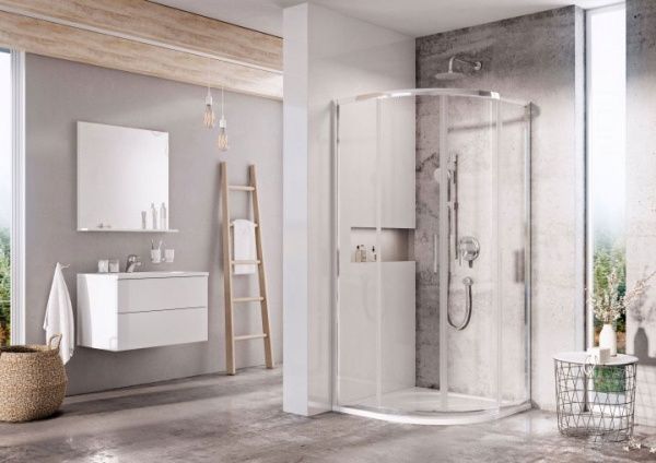 Душевая кабина Ravak BLSCP4-80 Полированный алюминий TRANSPARENT