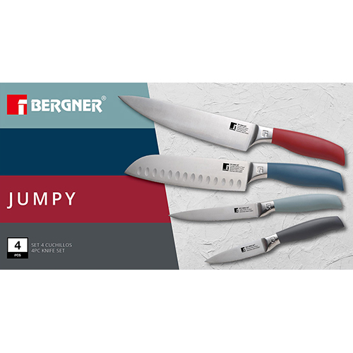 Набор ножей 4 предмета BG-8982-MT Neon Bergner