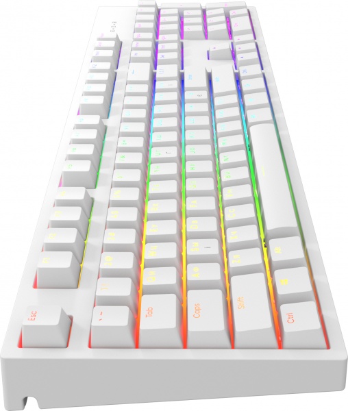 Клавиатура игровая Dark Project One KD104A White PBT Gateron Mechanical Yellow (DPO-KD-104A-100100-GYL) 