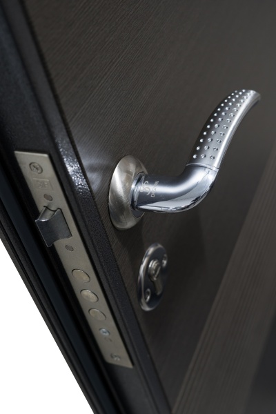 Дверь входная Министерство дверей Оптима венге серый горизонт 2050х860 мм правая