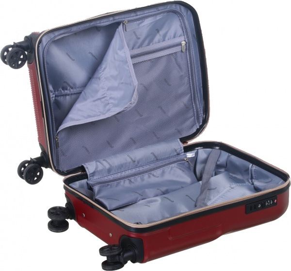Чемодан 61 л бордовый LS22100 58х42х25 ABS 