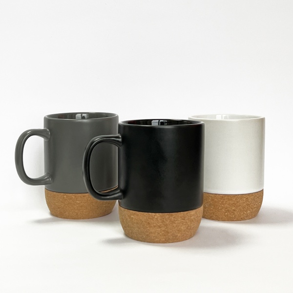 Чашка керамическая с подставкой 320 мл KP-14 WHITE