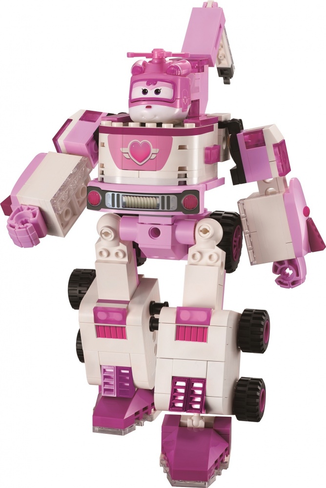 Фігурка-конструктор Super Wings Small Blocks 2-in-1 Buildable Transforming Vehicle Dizzy Діззі EU385006