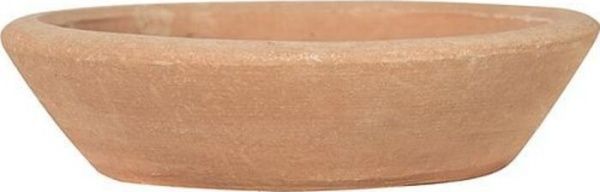 Поддон керамический Terraneo d30х5 см круглый терракотовый 