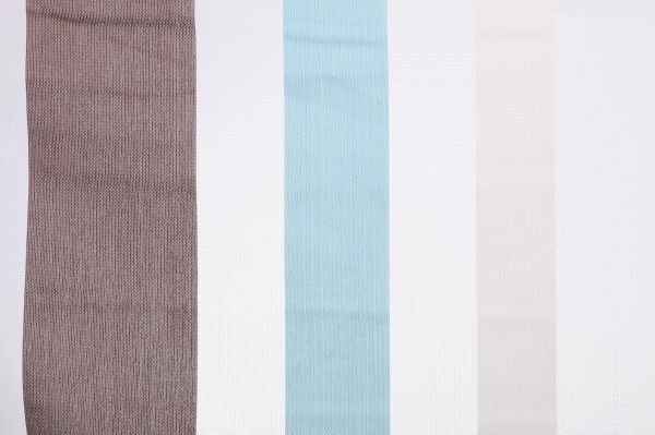 Тканина тюлева смужки на сітці 300 см біла 645167/112 