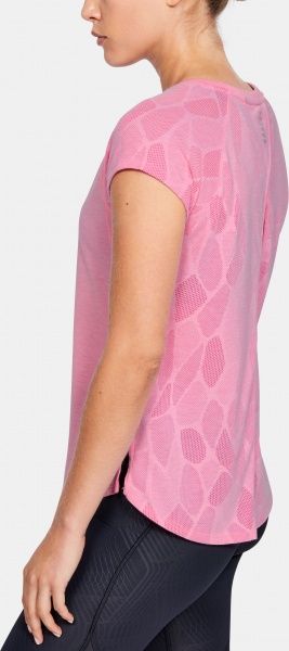 Футболка Under Armour UA W Streaker 2.0 Shift Short Sleeve 1350070-691 S рожевий