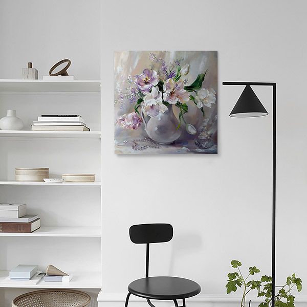 Репродукция Натюрморт из пионов 48x48 см i_48_00032 