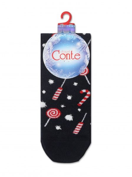 Носки женские Conte New Year 20С-34СП р. 23-25 черный с рисунком 1 пар