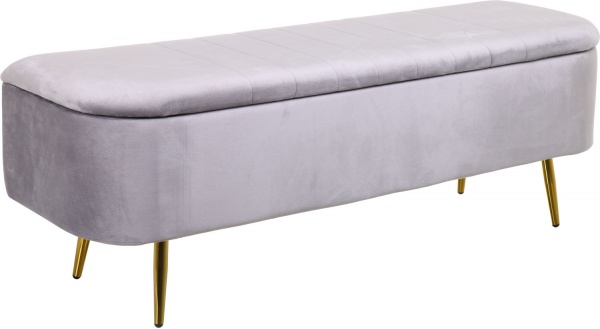 Скриня-пуф Sanremo 120х38х42 см сірий 