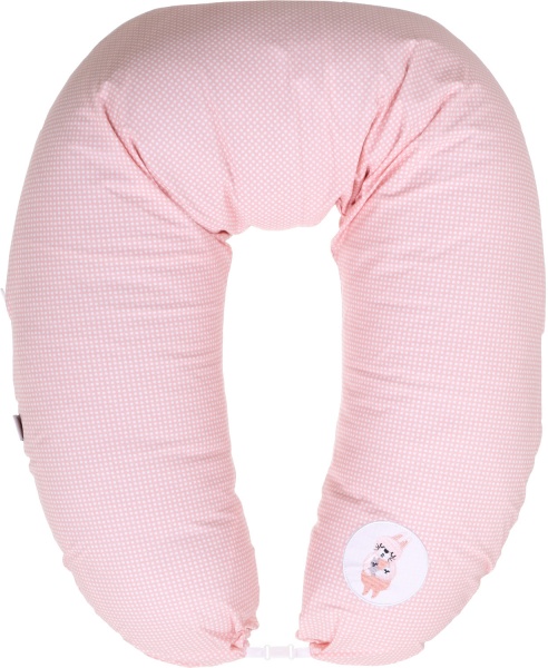 Подушка для кормления Papaella Горошек 30x170 см пудра 