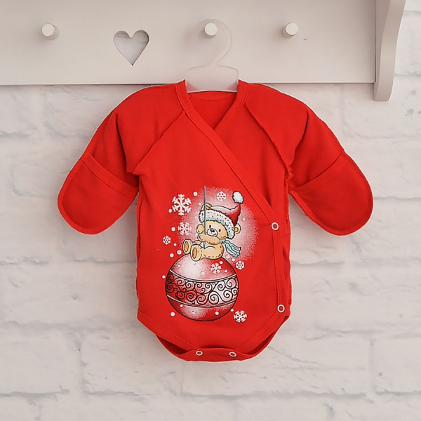 Боди для мальчика Blanka Игрушка р.68 красный 110064 