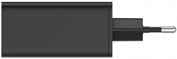 Зарядное устройство ColorWay GaN3 Pro Power Delivery (USB-A + 2 USB TYPE-C) (65W) black (CW-CHS039PD-BK) 