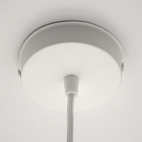 Світильник підвісний Luminaria 1x60 Вт E27 білий DENVER P2205 WH 