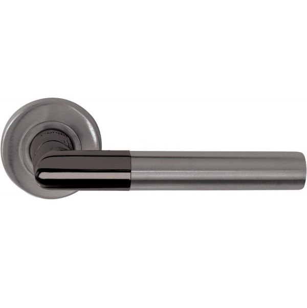 Ручка на розетке condi collection 103 PVD матовый хром/черный