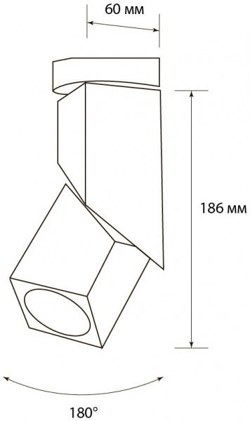 Трековый прожектор Светкомплект DLP-12 LED 12 Вт 4500 К черный 