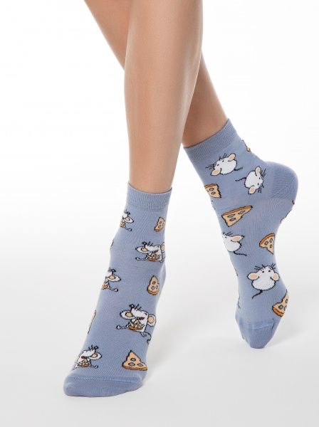 Носки женские Conte CE Happy 18С-227СП 150 р. 23-25 джинс 1 пар 