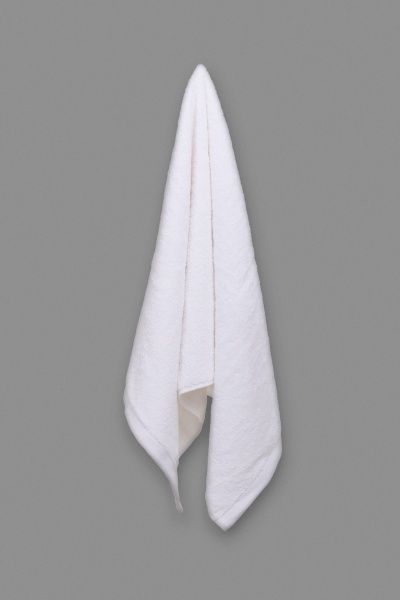 Полотенце махровое 100x50 см белый Duru 