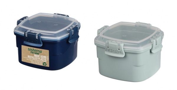 Ланч-бокс RENEW 0,4 л пластик сірий 02500197 Sistema