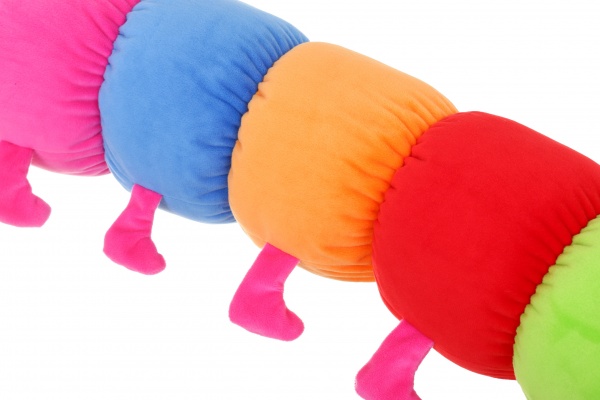 Мягкая игрушка Копица Гусеничка 15 см разноцветный 00276-1