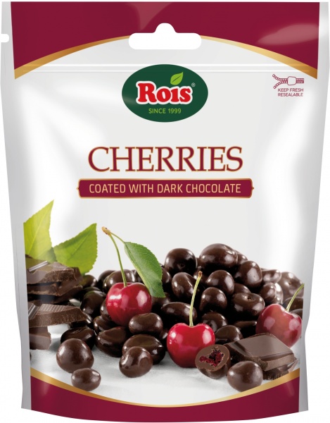 Конфеты VICTORIA NUTS вишня в черном шоколаде 100 г 