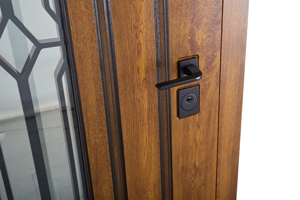 Дверь входная Abwehr MG3 (487+487)(Vс)(СПЗ)(К55) 096L(ЗД+РТ)+(ЗД) NEW дуб золотой 2050x960 мм левая