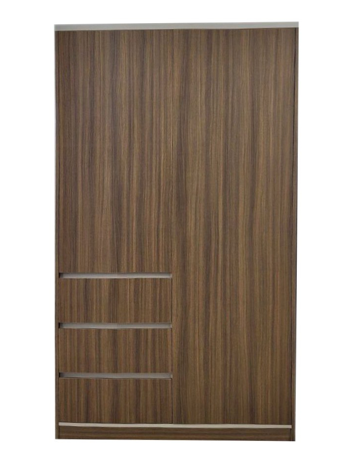 Шкаф для одежды Kartissa Гектор 2д3ш 2065х1200х526 мм орех франклин табачный / орех франклин табачный