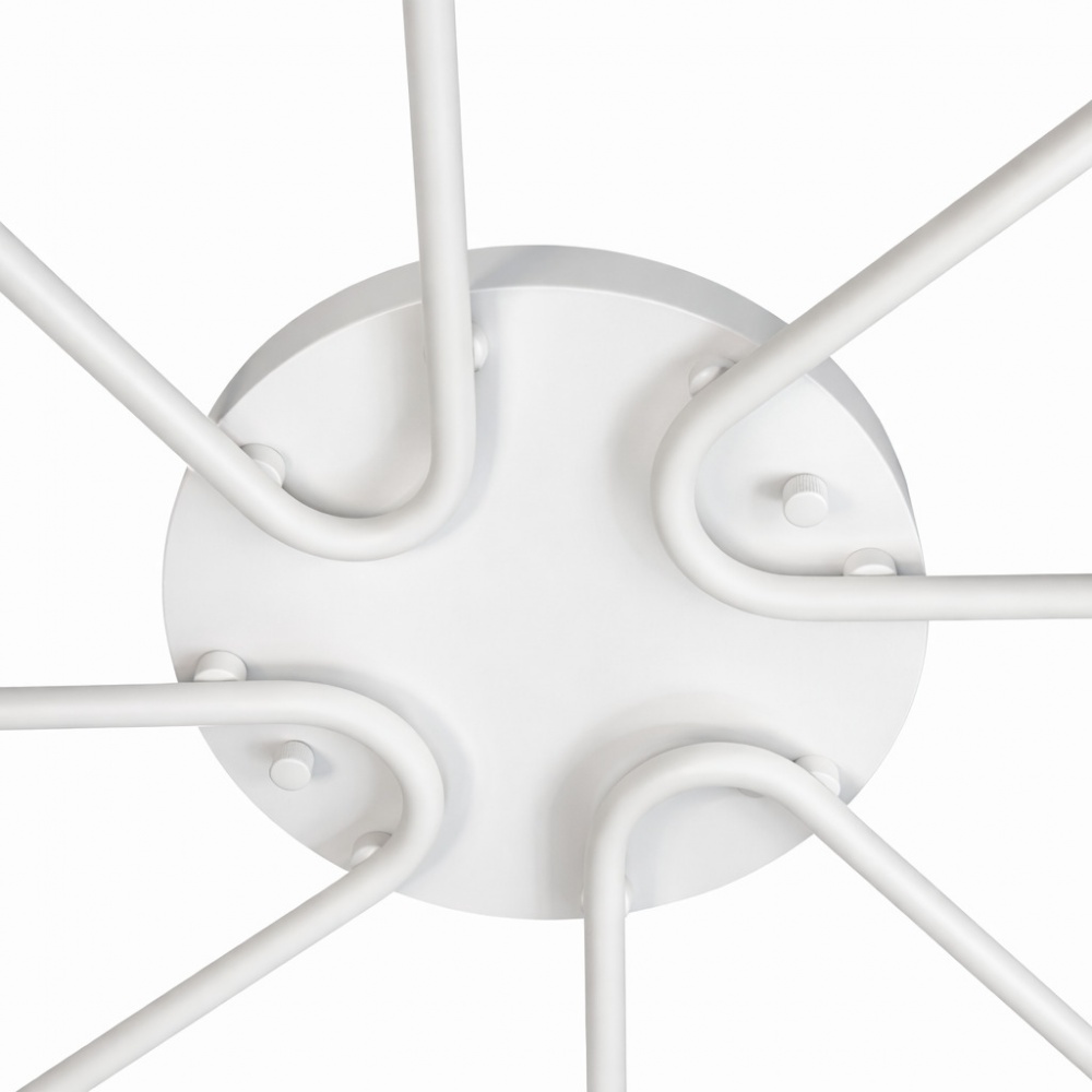 Люстра стельова LIGHT SET DUSHA MS228 8x12 Вт GX53 білий/димчатий