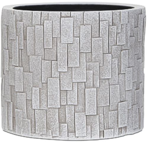 Кашпо керамічне Capi Stone круглий 3л чорний (068256) 