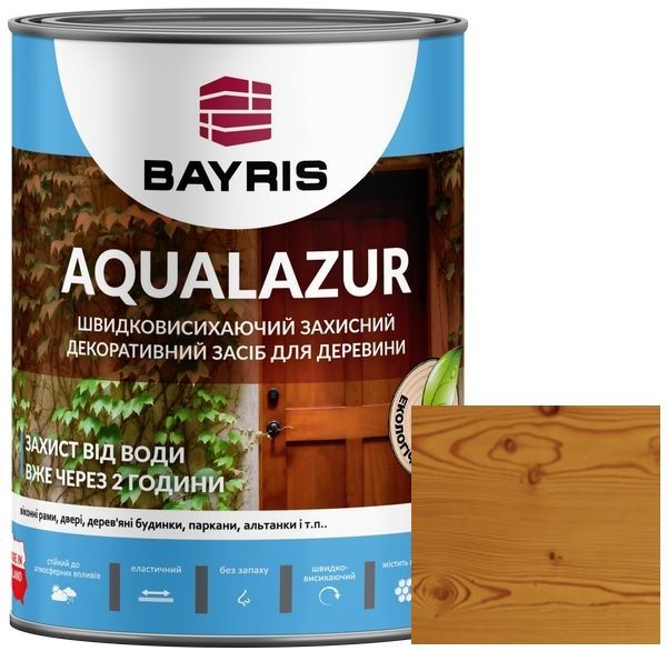 Лазур Bayris Aqualazur Каштан мат 0,75 л