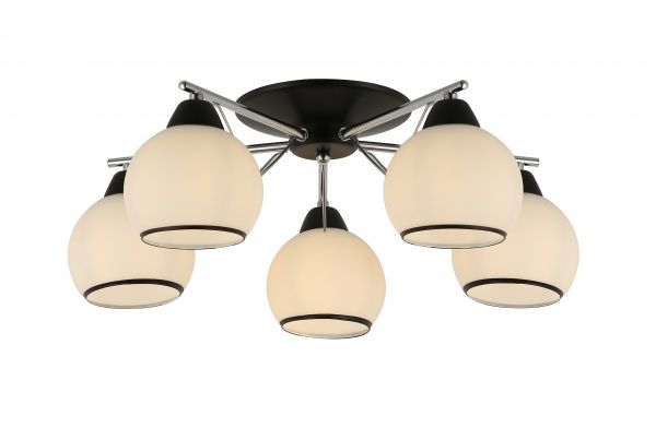 Люстра потолочная Blitz 5x60 Вт E27 бежевый с черным 1808-45 