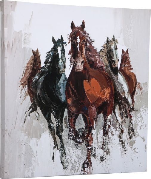 Репродукция Horses 80-74 80x80 см 