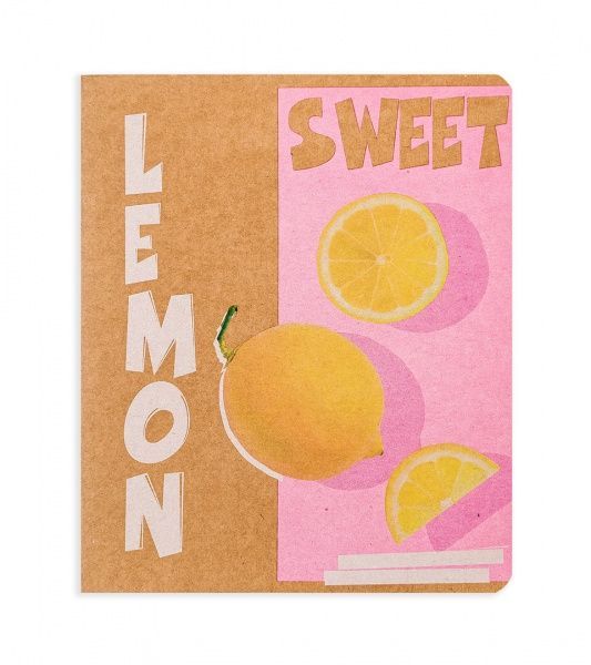 Комплект зошитів Екзотичні фрукти 96 аркушів у клітинку крафт 10 шт. Поділля