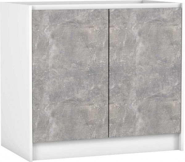 Тумба нижняя под мойку МС Идея Лофт НМУ 90/82/525 универсальная бетон Грейд