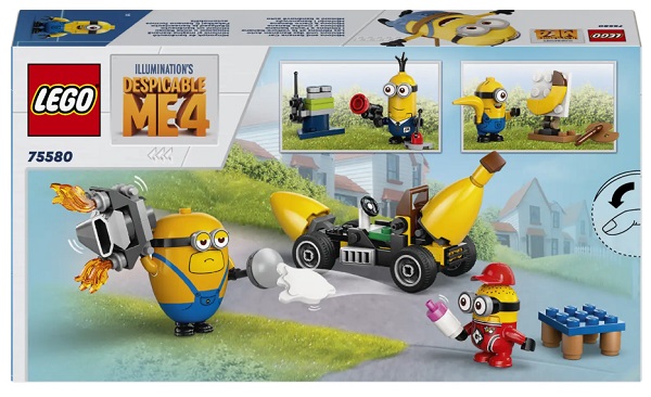 Конструктор LEGO Minions Посіпаки й банановий автомобіль 75580