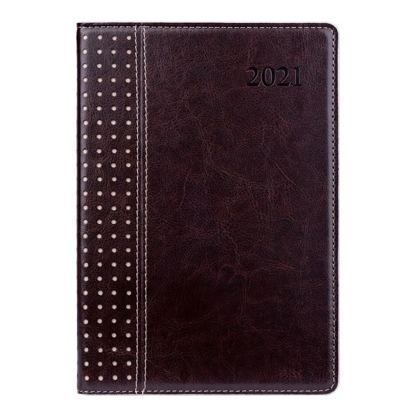 Ежедневник А5 Destiny 2021 коричневый Leo Planner