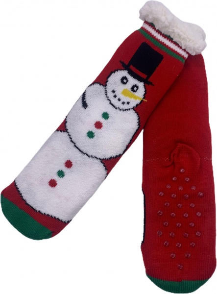 Носки женские La Nuit Снеговик р. универсальный красный 