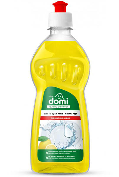 Средство для ручного мытья посуды Domi Лимон 0,5л