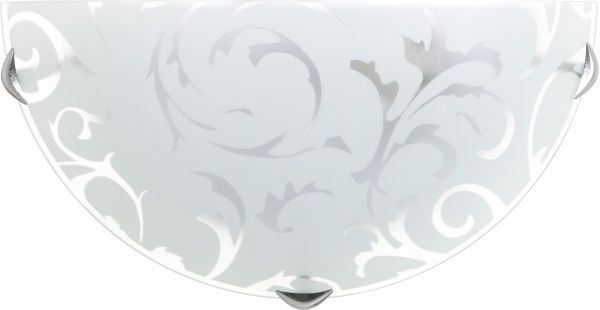 Світильник настінний УТ Сяйво НПБ Вензель 1x60 Вт E27 білий 1504 