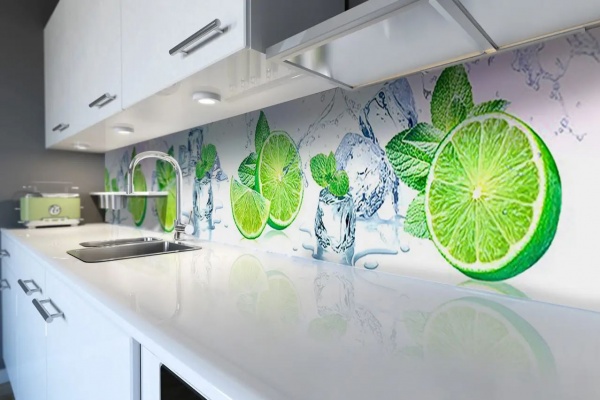 Наклейка на кухонный фартук Zatarga Лаймовое пространство Z180343 65x250 см